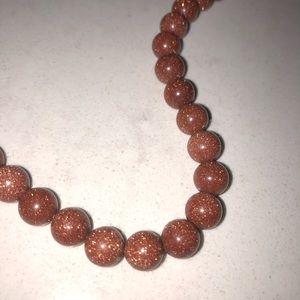 Goldstone Beads for Jewelry Making ~16” Strand